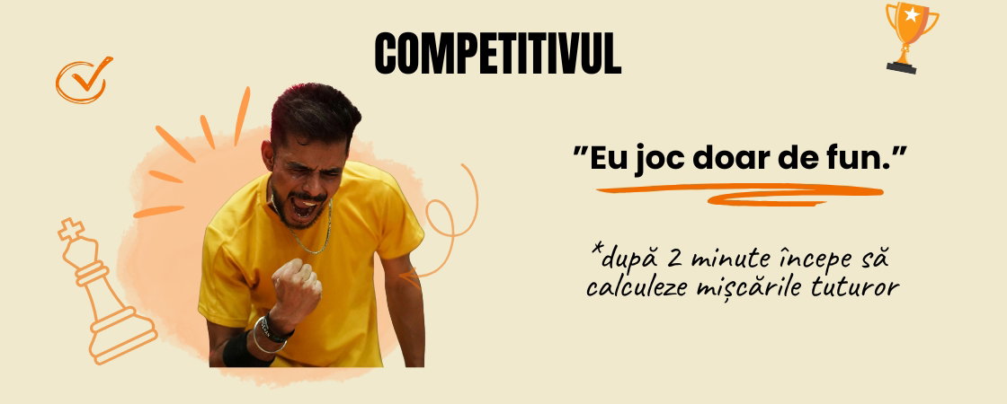 Competitivul - tratează orice joc ca pe finala Cupei Mondiale 