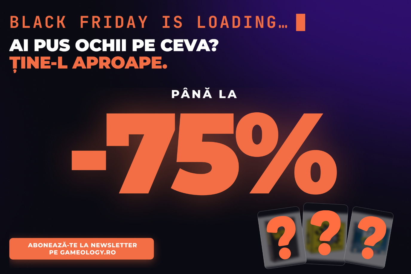 Black Friday 2026 la Gameology