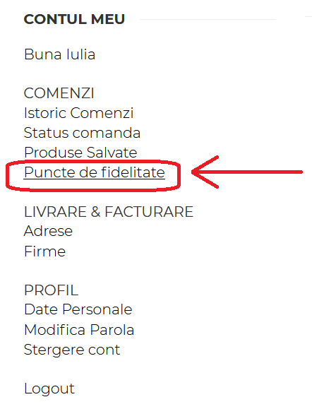 Puncte de fidelizare