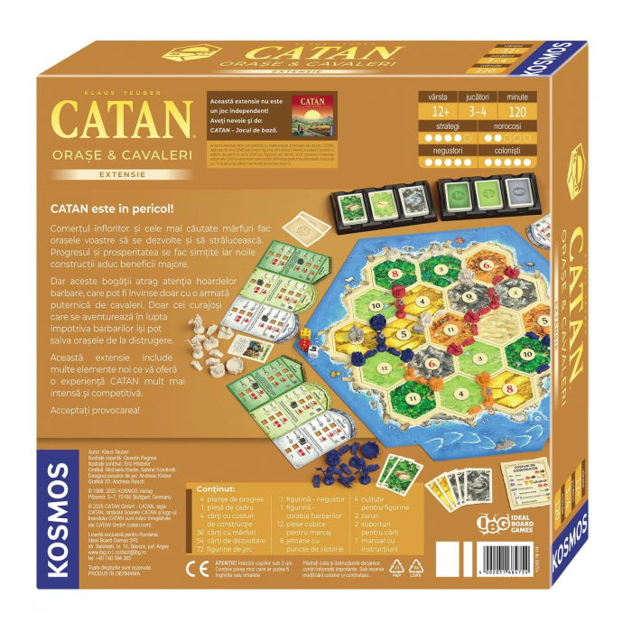 Catan - Extensie joc Orase si Cavaleri pentru 3-4 jucatori (RO) [4]
