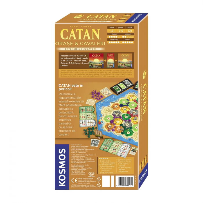 Catan - Extensie joc Orase si Cavaleri pentru 5-6 jucatori (RO) [4]