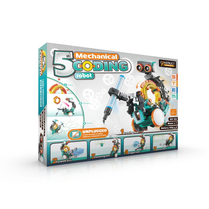 Coding Robot 5 in 1 mecanic - Kit constructie (RO) [1]