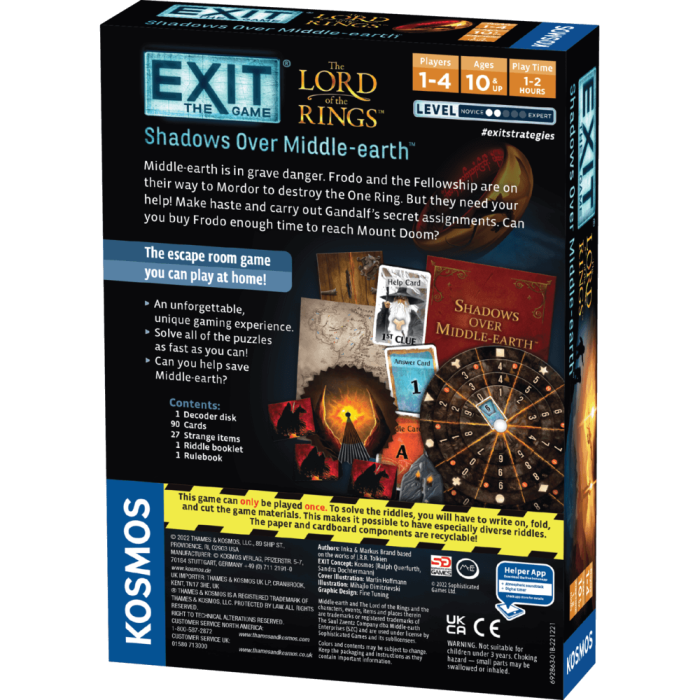 Exit LOTR: The Shadows Over Middle Earth (EN) [3]