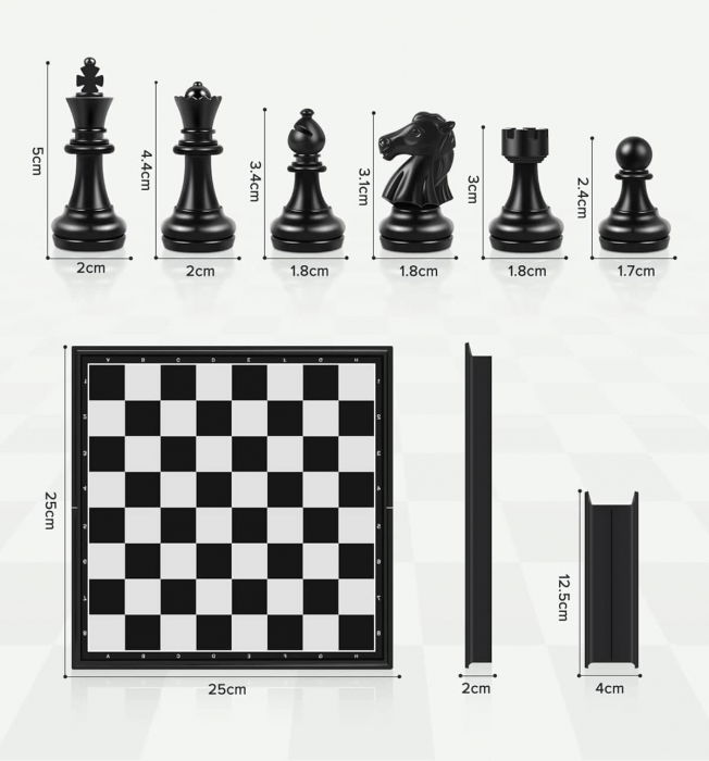 Joc de Sah Magnetic si Pliabil - Ideal pentru calatorii [2]