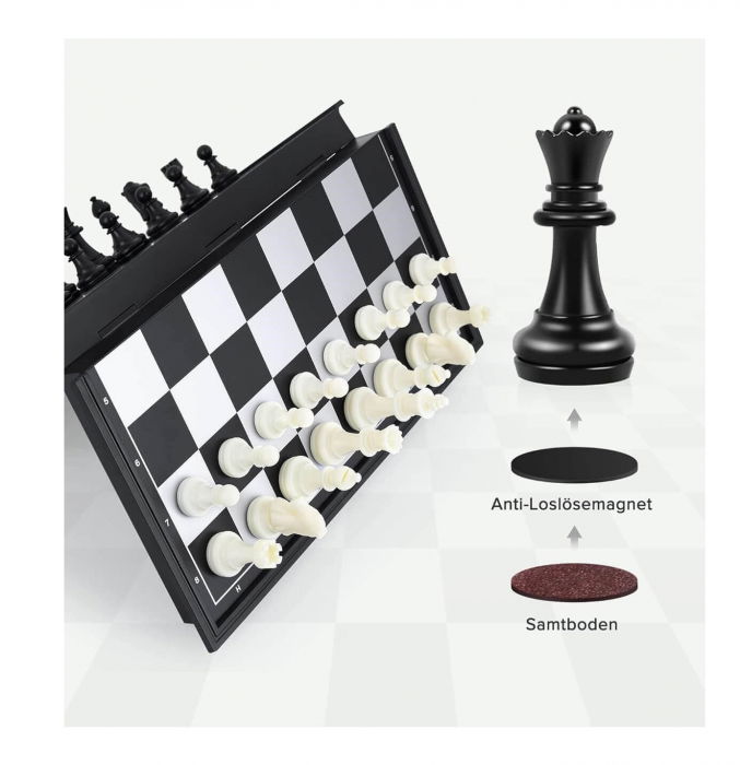 Joc de Sah Magnetic si Pliabil - Ideal pentru calatorii [3]