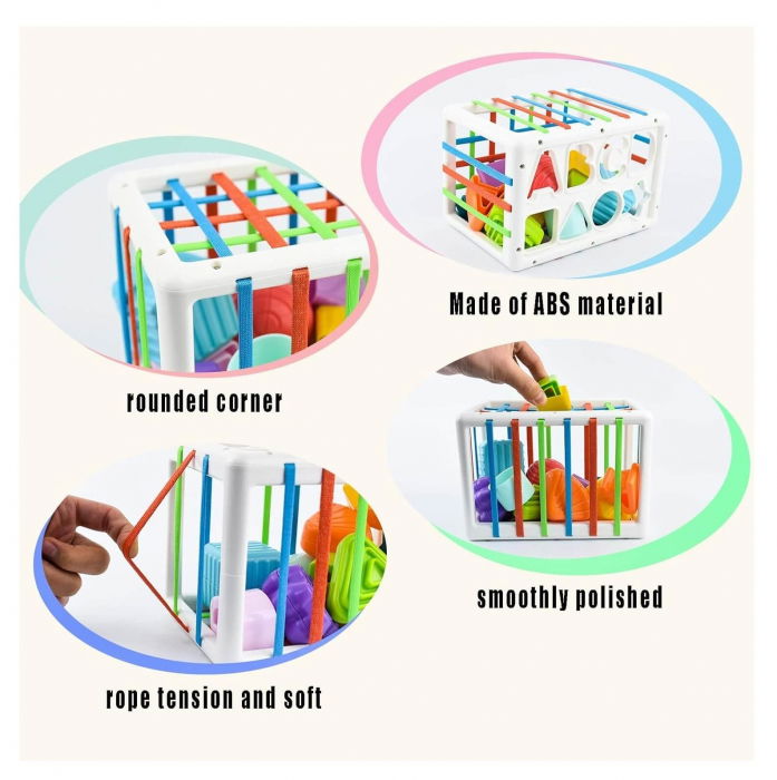 Jucarie senzoriala - Sortator cu forme si litere [4]