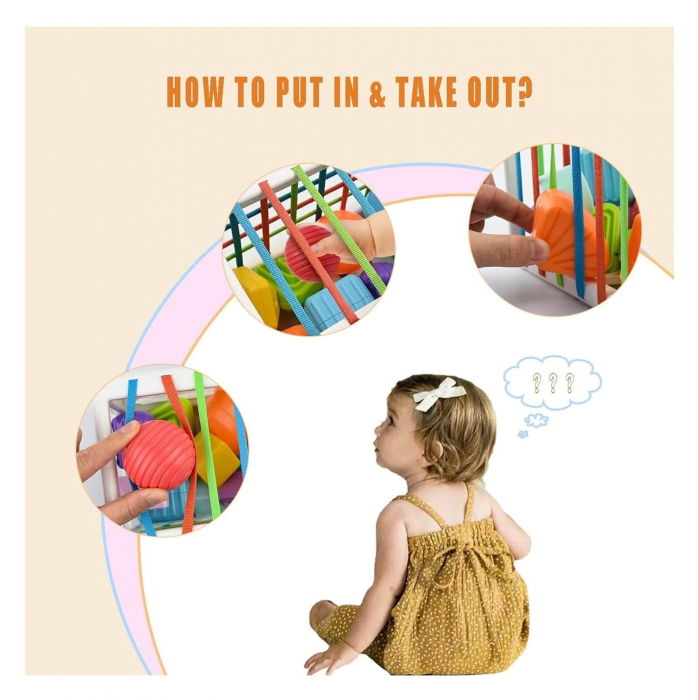 Jucarie senzoriala - Sortator cu forme si litere [6]