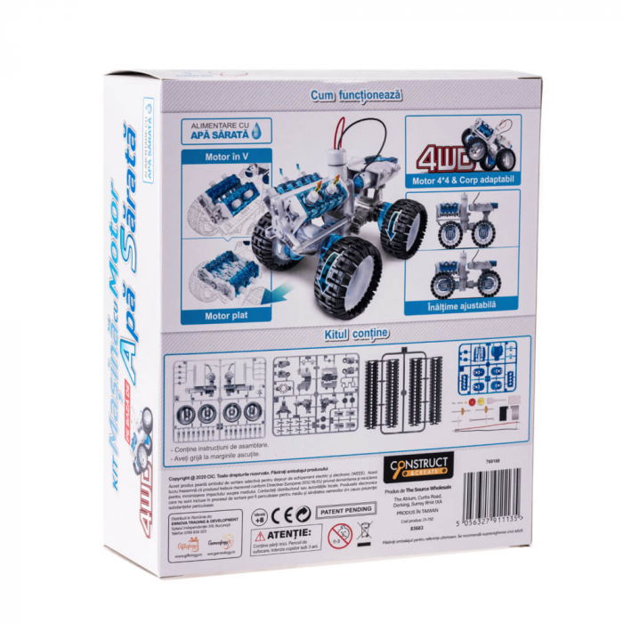 Kit Robotica Masina 4x4 Motor pe Apa Sarata [6]