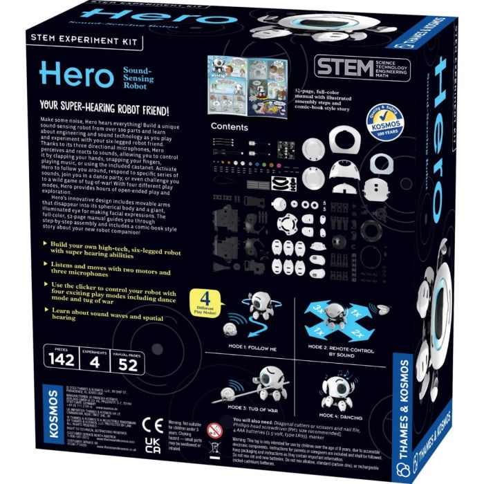 Kit STEM Robot Hero cu detectare sonora (EN) [5]