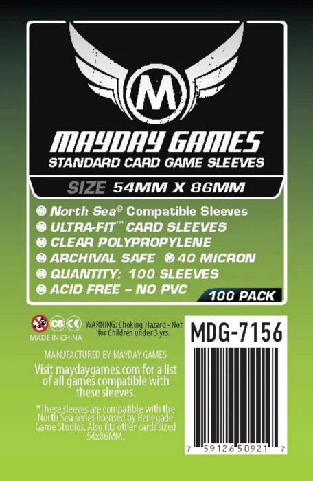 Mayday Standard Card Game Sleeves - 63.5x88mm [1]