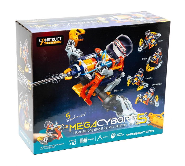 Mega Cyborg – Transformer 5 in 1 cu jet de apa (RO) [1]