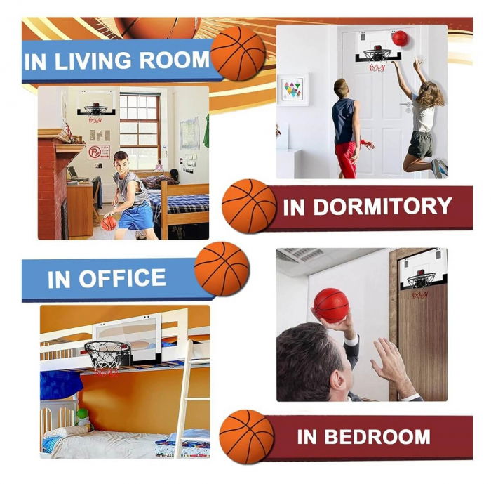 Mini joc de baschet cu tabela electronica - 3 mingi [6]