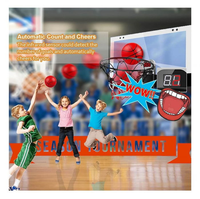 Mini joc de baschet cu tabela electronica - 3 mingi [7]