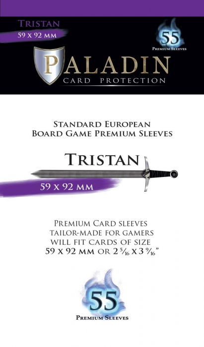 Paladin Card Sleeves: Tristan - Standard European, 5.9 x 9.2 cm [2]