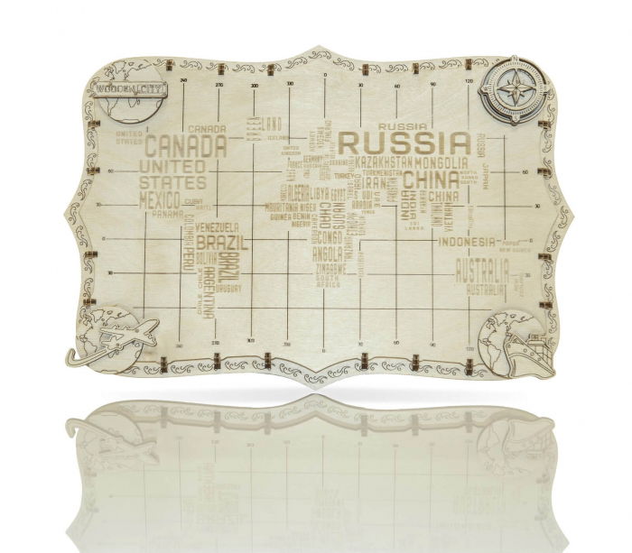 Puzzle 3D - Harta Lumii in cuvinte [4]