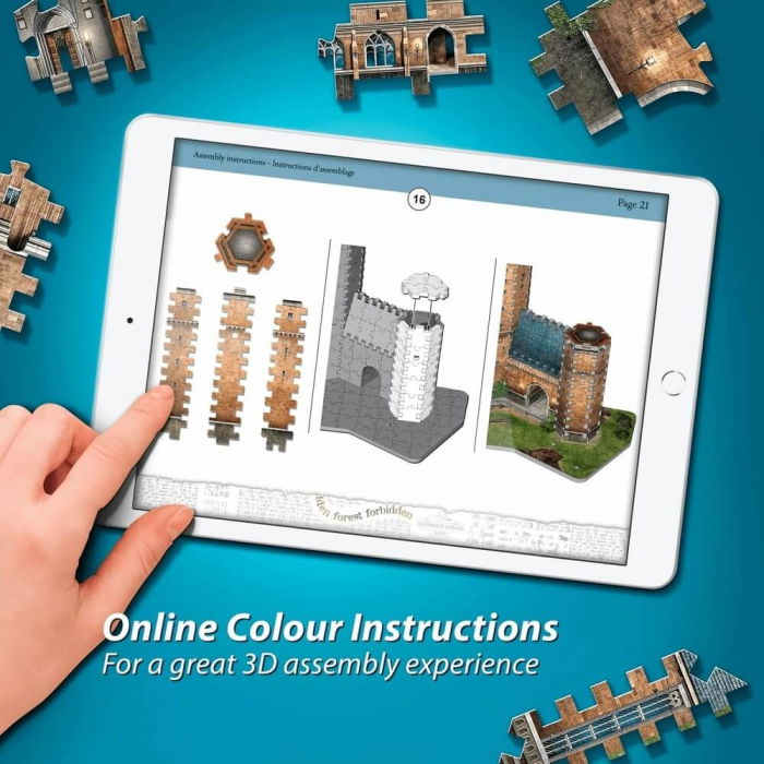 Puzzle 3D Wrebbit Harry Potter - Diagonal Alley (450 piese) [7]