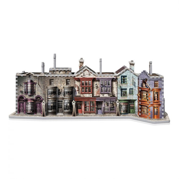 Puzzle 3D Wrebbit Harry Potter - Diagonal Alley (450 piese) [2]