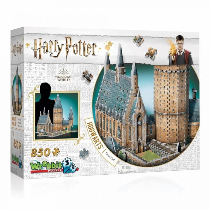 Puzzle 3D Wrebbit Harry Potter - Great Hall (850 piese) [1]