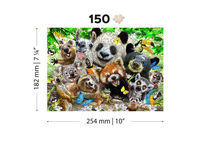 Puzzle din lemn - Bear Paradise - 150 piese [7]