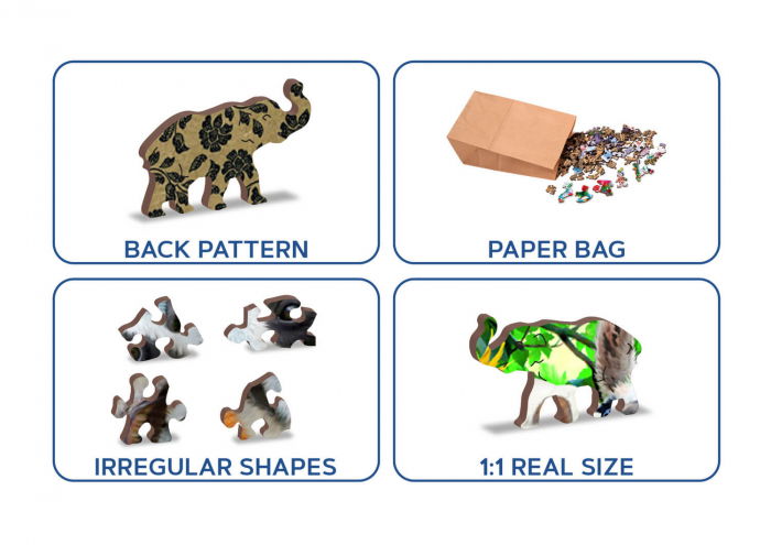 Puzzle din lemn - Bear Paradise - 150 piese [8]