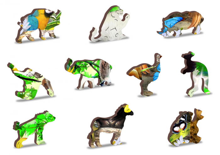 Puzzle din lemn - Bear Paradise - 150 piese [4]