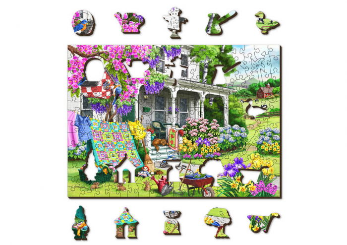 Puzzle din lemn - Countryside Garden - 200 piese [2]