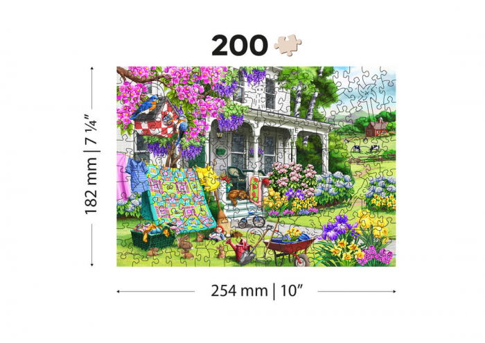 Puzzle din lemn - Countryside Garden - 200 piese [7]