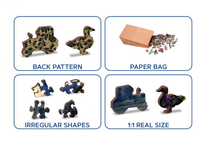 Puzzle din lemn - Evening at the Lakehouse - 200 piese [8]