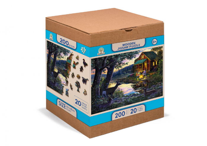 Puzzle din lemn - Evening at the Lakehouse - 200 piese [5]