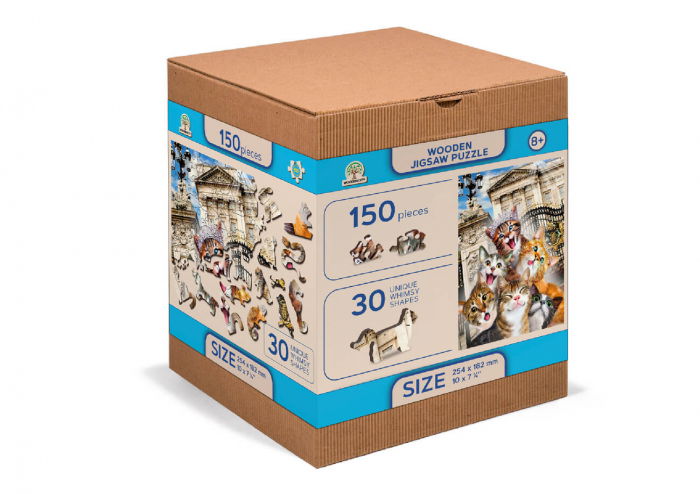 Puzzle din lemn - Kittens in London - 150 piese [5]