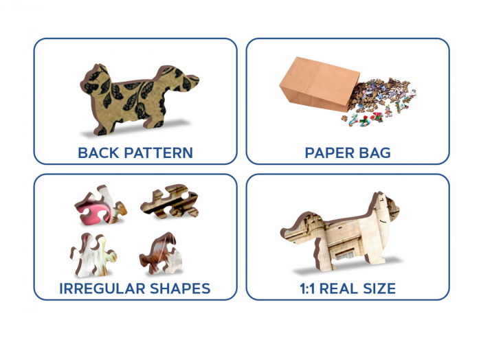 Puzzle din lemn - Kittens in London - 150 piese [8]