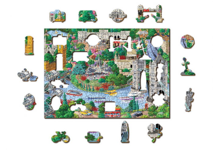 Puzzle din lemn - London Sights - 200 piese [2]