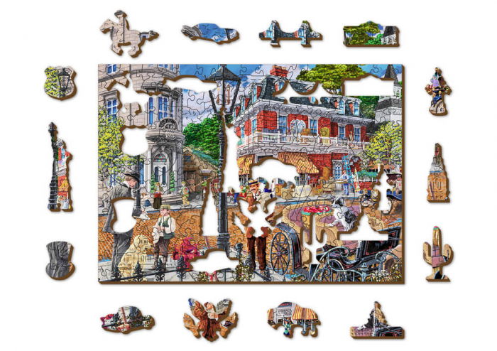 Puzzle din lemn - Main Street - 200 piese [2]