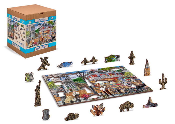 Puzzle din lemn - Main Street - 200 piese [3]