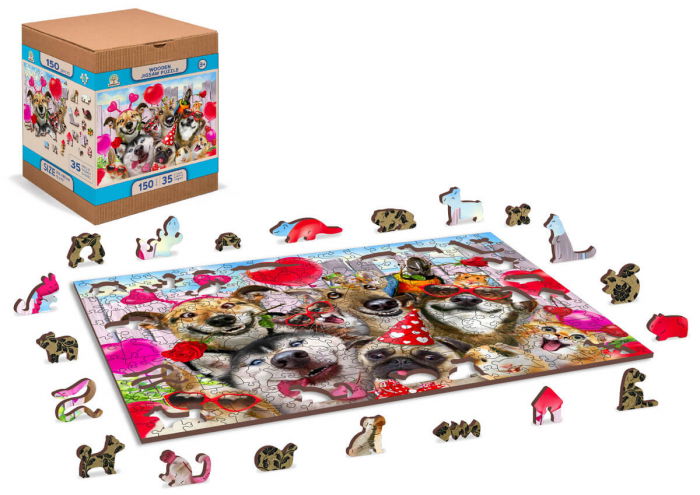 Puzzle din lemn - Party Time - 150 piese [3]