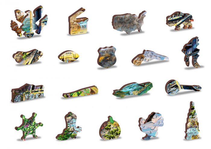 Puzzle din lemn - Railway - 200 piese [5]