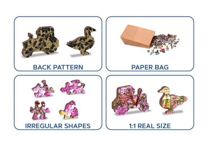 Puzzle din lemn - Springtime Cottage - 200 piese [8]