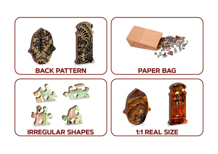 Puzzle din lemn - Victorian Mansion - 200 piese [7]