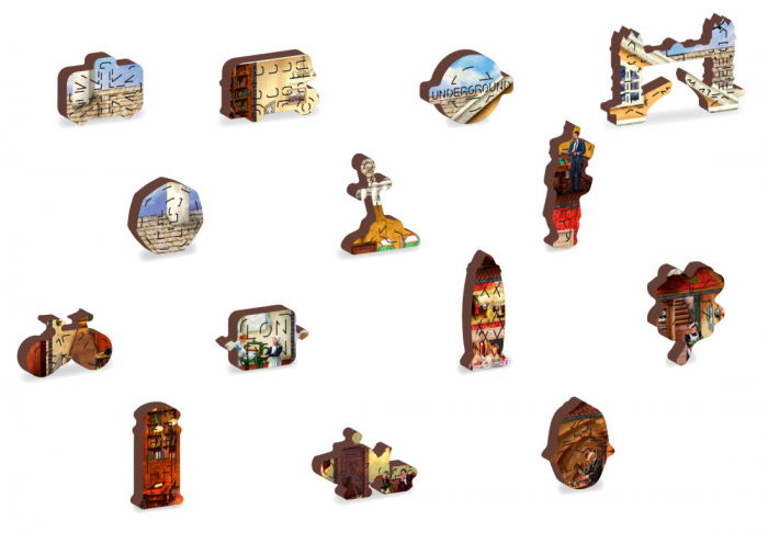 Puzzle din lemn - Victorian Mansion - 200 piese [4]