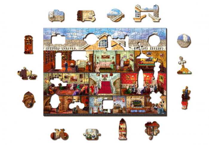 Puzzle din lemn - Victorian Mansion - 200 piese [2]