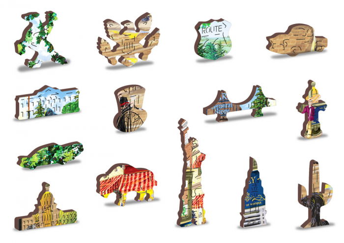 Puzzle din lemn - Victorian Street - 200 piese [4]