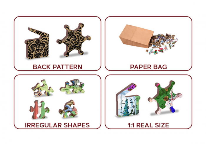 Puzzle din lemn - Vintage Cars - 200 piese [8]