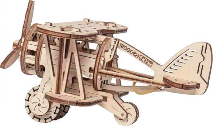 Puzzle mecanic 3D - Avion biplan [3]