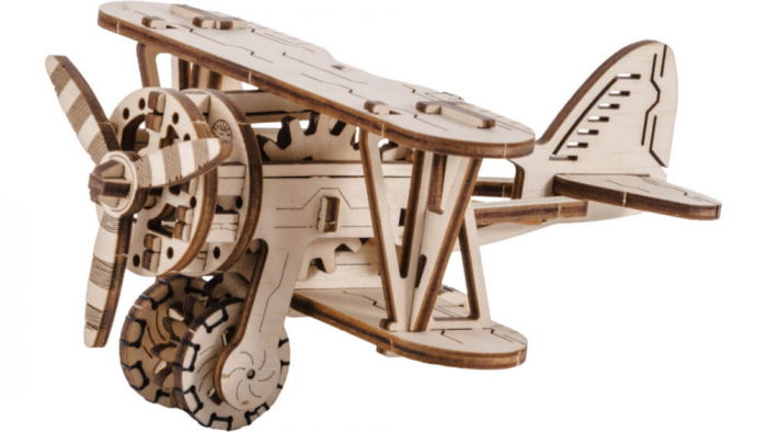 Puzzle mecanic 3D - Avion biplan [1]