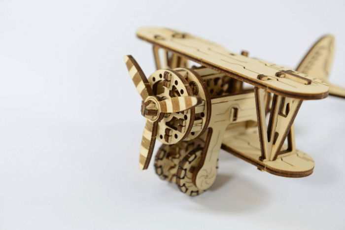 Puzzle mecanic 3D - Avion biplan [4]