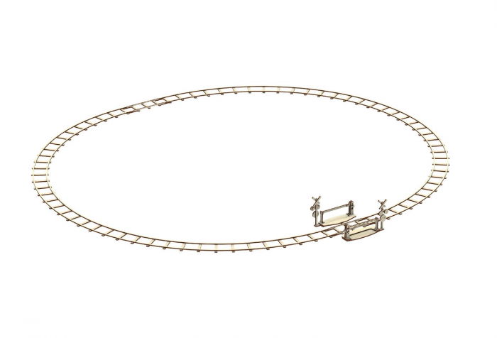 Puzzle mecanic 3D - Sine de tren cu bariera [2]