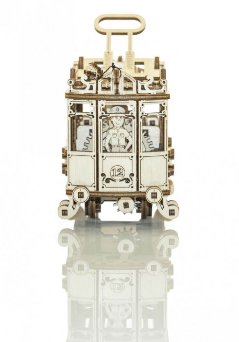 Puzzle mecanic 3D - Tramvai cu sine [3]