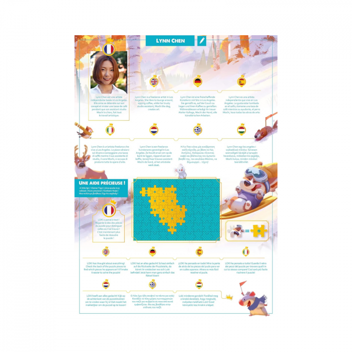 Puzzle Plus: Loki goes sledding - 70 pcs [2]