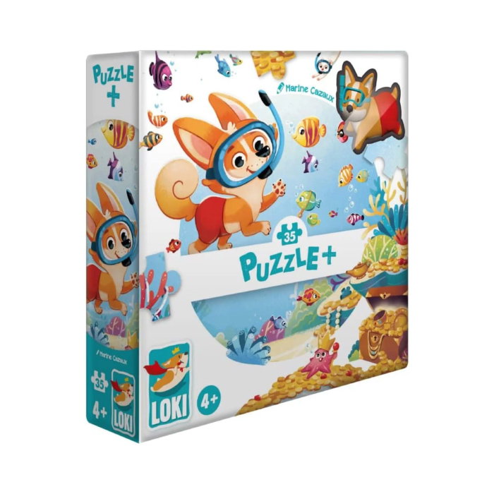 Puzzle Plus: Loki goes snorkeling - 35 pcs [1]