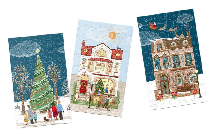 Scene de Craciun - Set 12 Puzzle x 80 Piese [2]